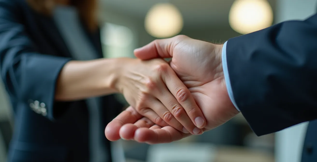 Comparaison subtile de postures professionnelles illustrant les différences culturelles